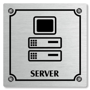 Server, 100x100mm, stříbrná, Kansas